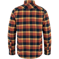 Singi Heavy Flannel Shirt M - Fjällräven - Autumn Leaf-Dark Nav - Langarmhemd