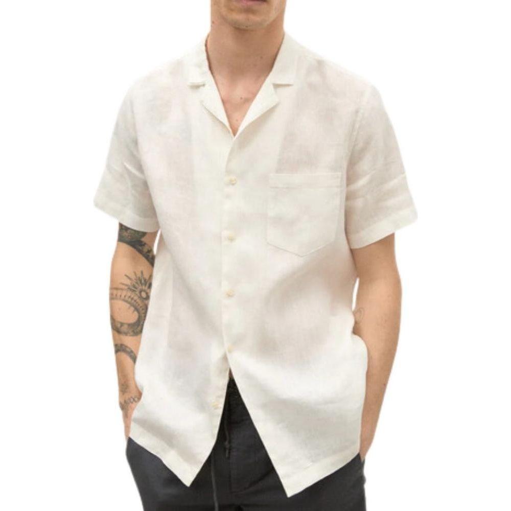 Ecoalf - SUTARALF SHIRT MAN - White - Streetwear - Polos und Hemden - Hemden - Kurzarmhemd - Kurzarmhemd