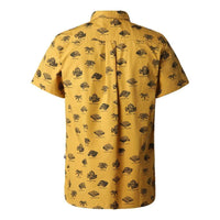 The North Face - M S/S BAYTRAIL PATTERN SHIRT - Arrowwood Yellow Cam - Streetwear - Polos und Hemden - Hemden - Kurzarmhemd - Kurzarmhemd