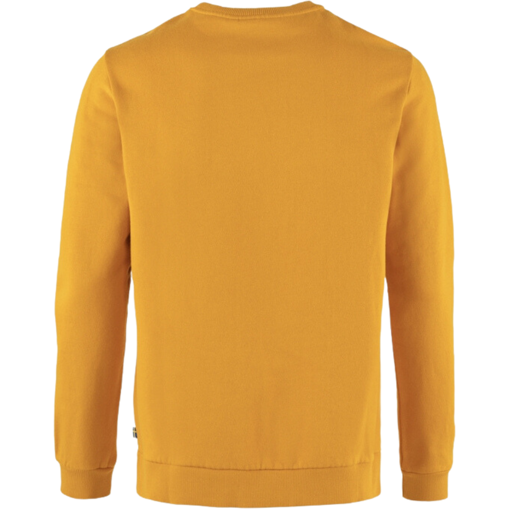 Fjällräven - Fjällräven Logo Sweater M - Mustard Yellow - Crew Sweater