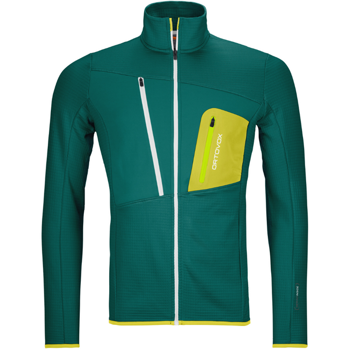 Fleece Grid Jacket M - Ortovox - pacific green - Isolation-Fleece