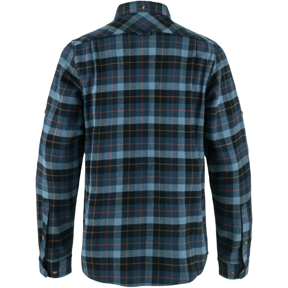 Fjällräven - Singi Heavy Flannel Shirt M - Dark Navy-Indigo Blue - Langarmhemd