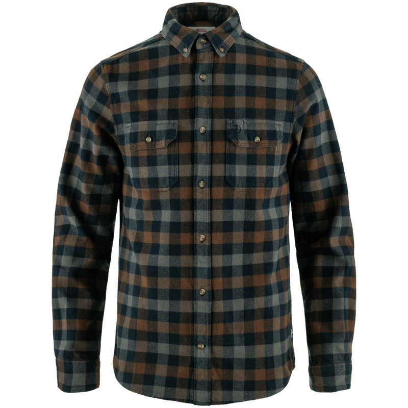 Fjällräven - Skog Shirt M - Dark Navy-Dark Oak - Langarmhemd