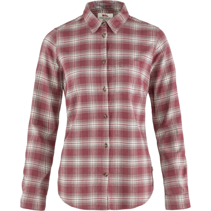 Fjällräven - Övik Flannel Shirt W - Mesa Purple-Fog - Langarmhemd