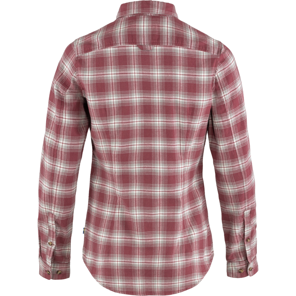 Fjällräven - Övik Flannel Shirt W - Mesa Purple-Fog - Langarmhemd