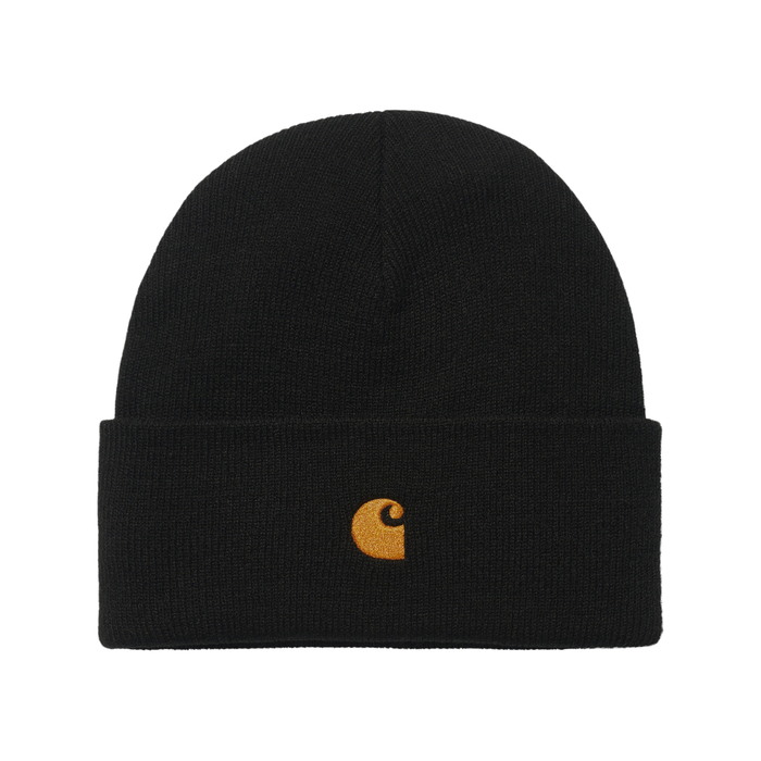 Carhartt - Chase Beanie - Black / Gold - Beanie