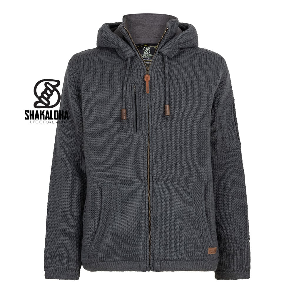 Shakaloha - M Montana ZH - DyedCharcoal - Zip Hoodie