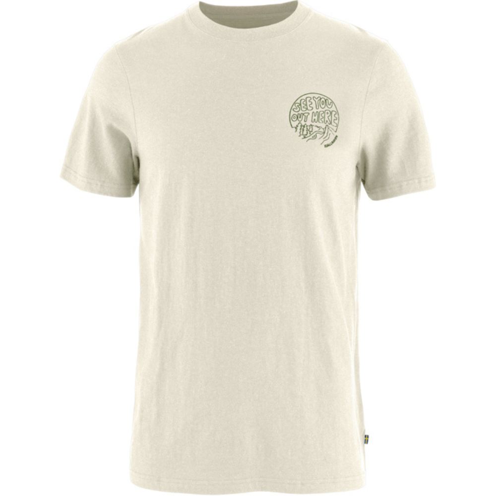 Fjällräven - Hemp Blend Out Here T-shirt M - Chalk White - Outdoor-Shirt Kurzarm	