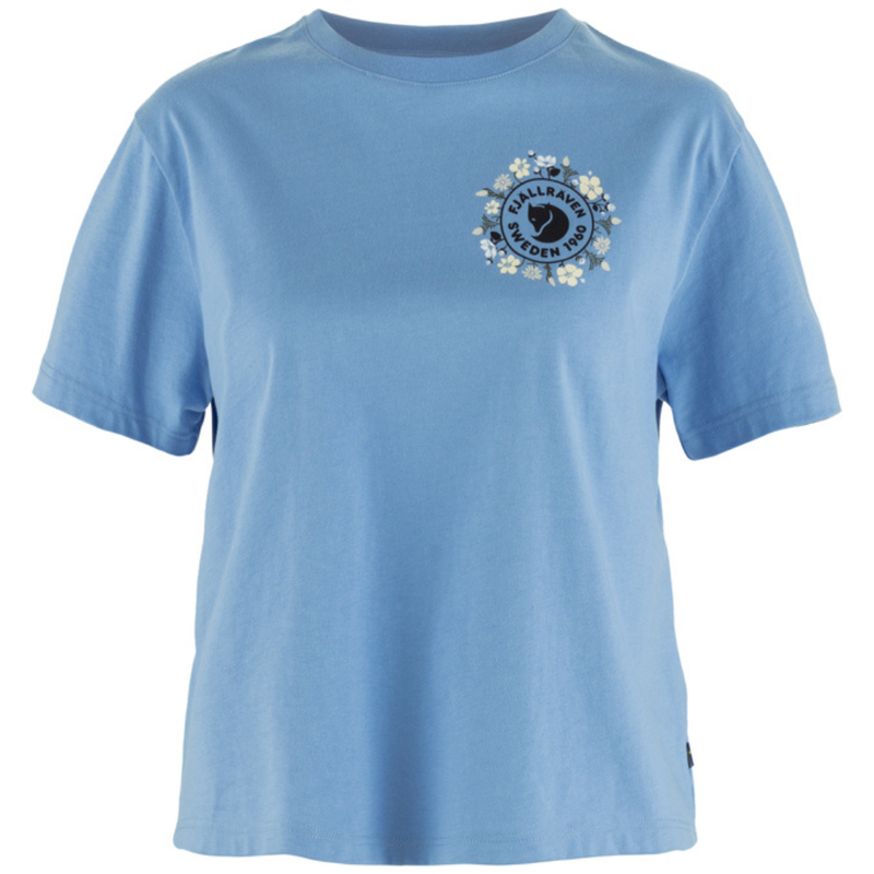 Fjällräven - Fjällblomster Logo T-shirt W - ULTRAMARINE - Outdoor-Shirt Kurzarm