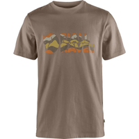 Fjällräven - Multicolor Logo T-shirt M - Suede Brown - Outdoor-Shirt Kurzarm