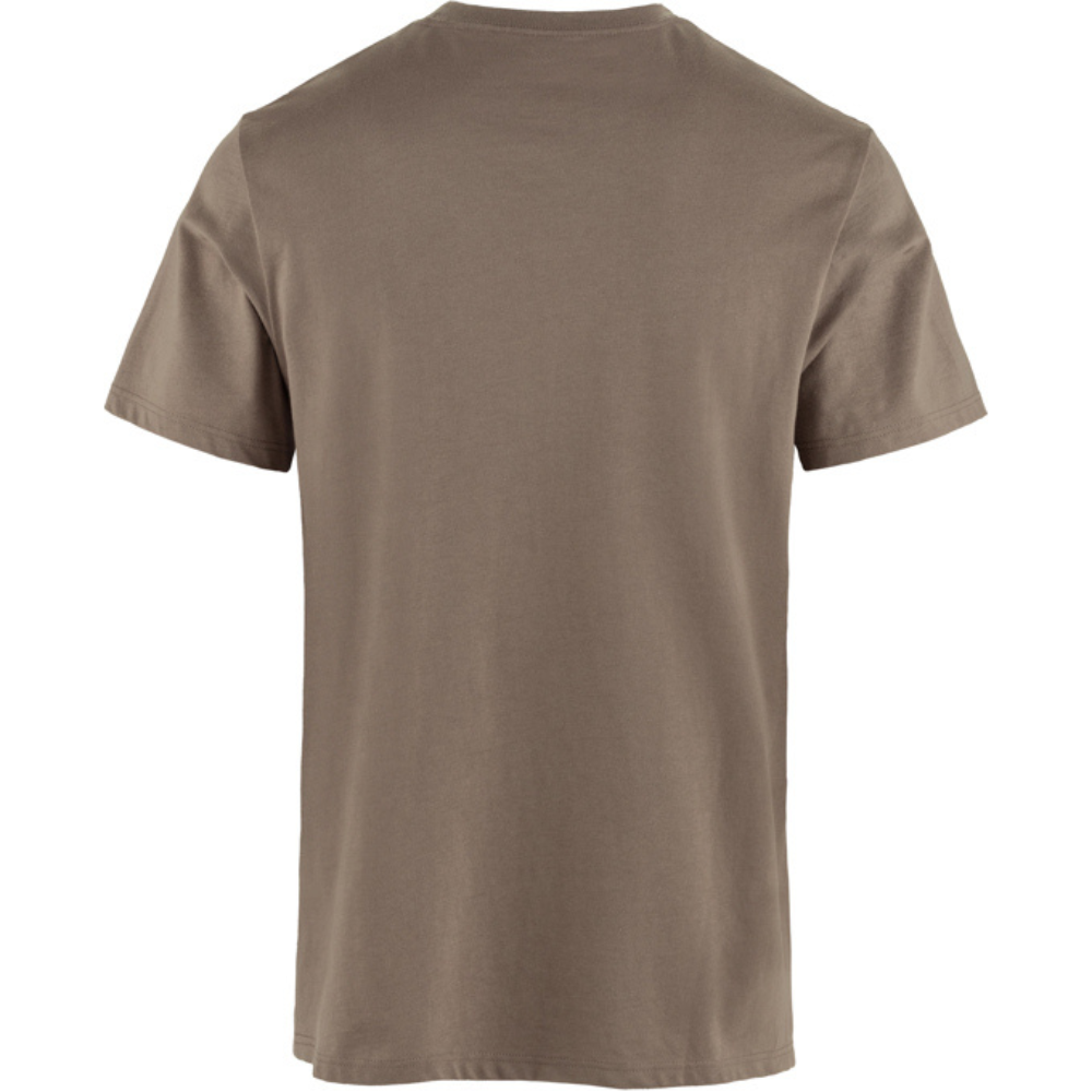 Fjällräven - Multicolor Logo T-shirt M - Suede Brown - Outdoor-Shirt Kurzarm