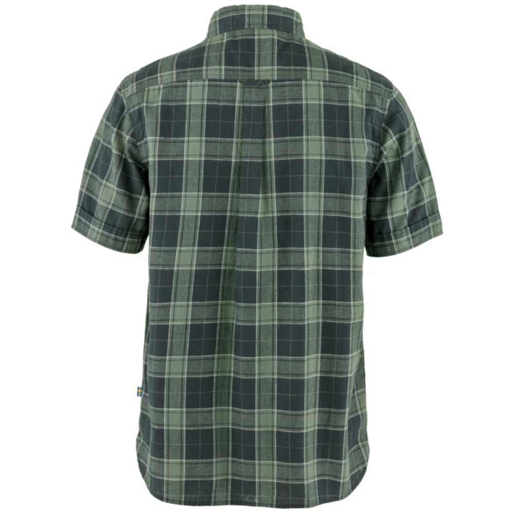 Fjällräven - Övik Travel Shirt SS M - Dark Navy-Patina Green