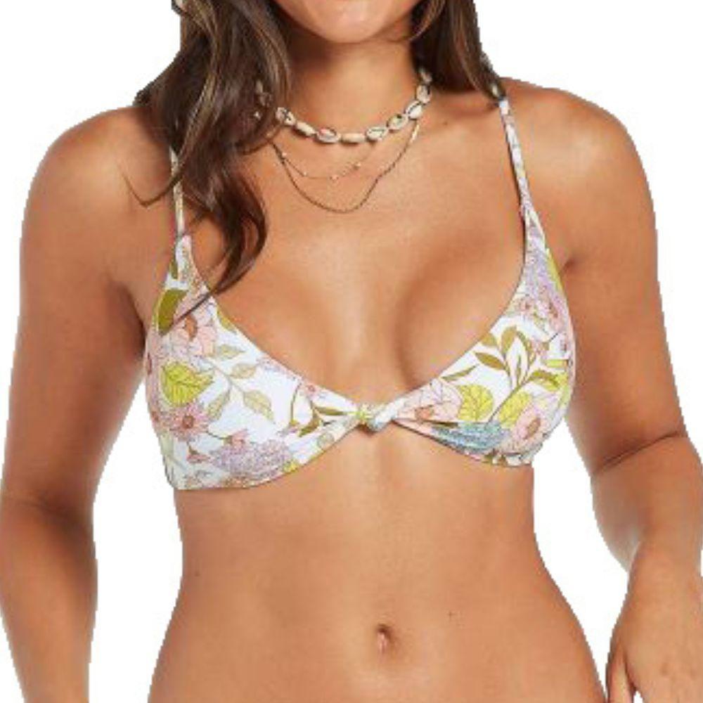 BIG POPPY VNECK - Volcom - White - Bikini Tops 