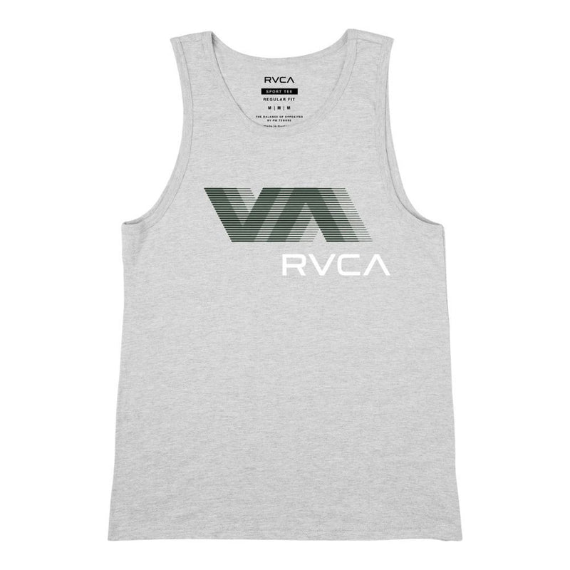 VA RVCA BLUR TANK TOP - RVCA - ATHLETIC HEATHER - TANK TOP