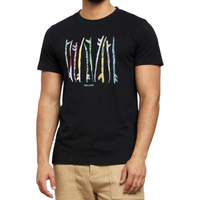 Stockholm Paper Cut Surfboard - Dedicated - Black - T-Shirt