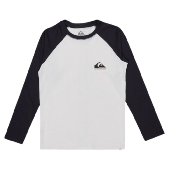 Comp Logo Raglan LS - Quiksilver - Blue - T-Shirt Langarm