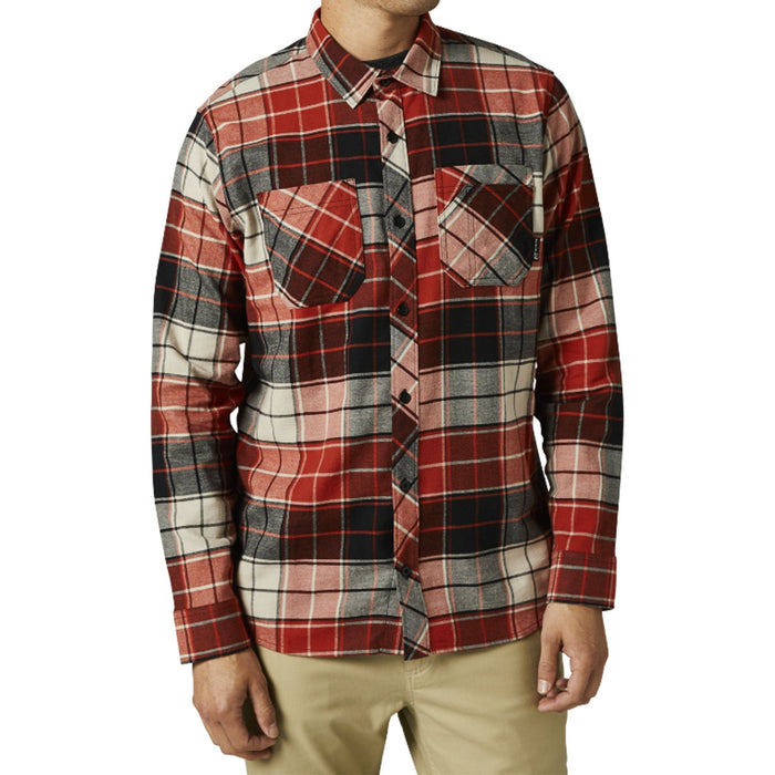 GRAINZ UTILITY FLANNEL - Fox - Red Clay - Hemd