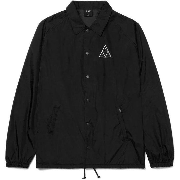 Essentials TT Coaches Jacket-Huf-Black-Windbreaker