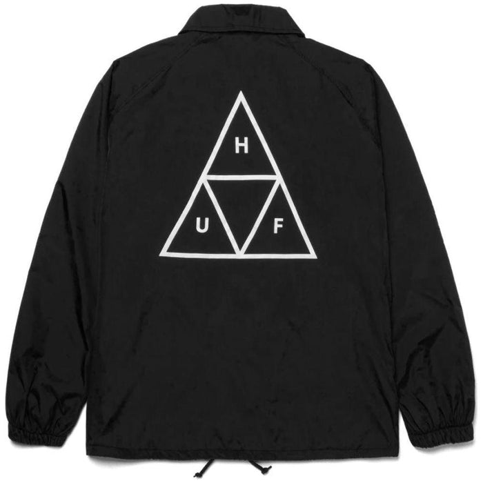 Essentials TT Coaches Jacket-Huf-Black-Windbreaker