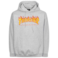 Trasher - Flame - Kapuzen Hoodie - Hooded Sweater - greymottled 