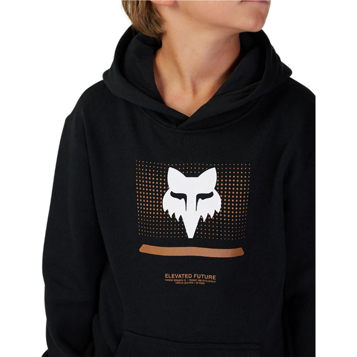 Fox - YTH OPTICAL FLEECE PO  - BLK - Kapuzenpulli