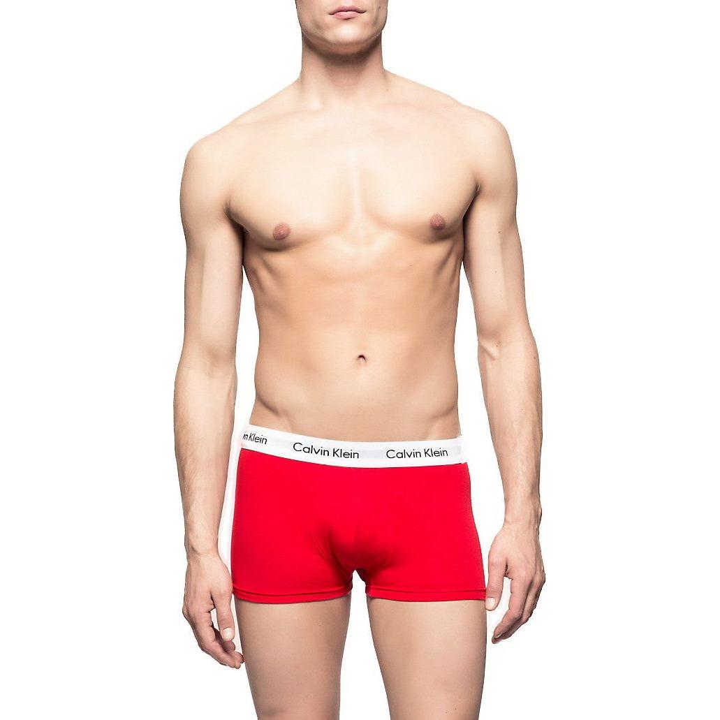 Calvin Klein - 3P LR Trunk - Boxer Short - white red ginger plum blu