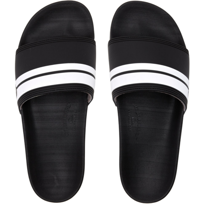 Rivi Slide - Black/Black/White - Quiksilver - Sandale