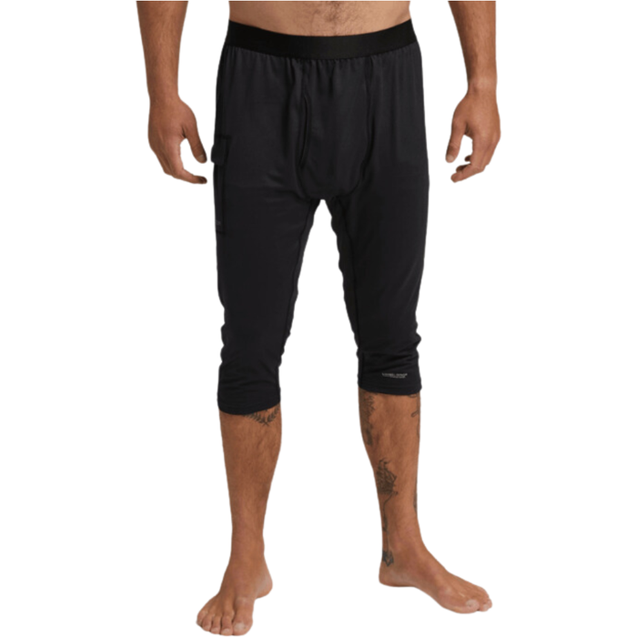 Midweight X Base Layer Three-Quarter Boot Pants - Burton - True Black - Funktions-Unterhose Kurz