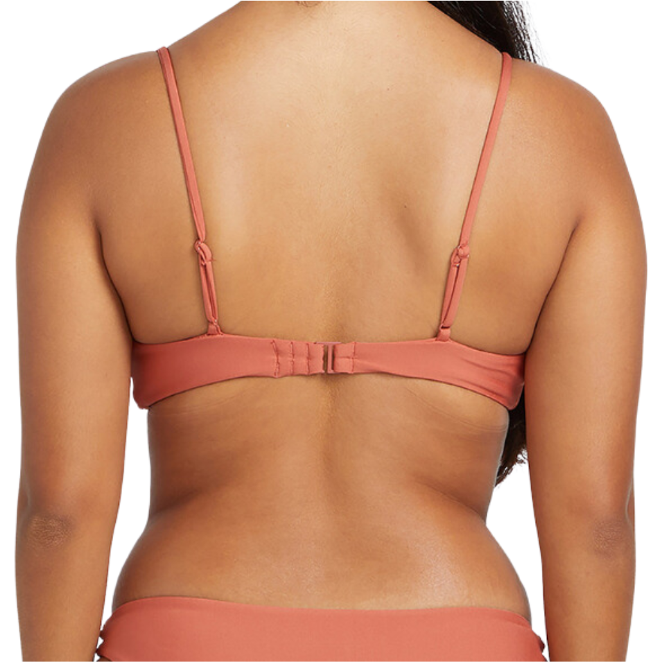 Simply Seamless Vneck - Volcom - ROSEWOOD - Bikini Top