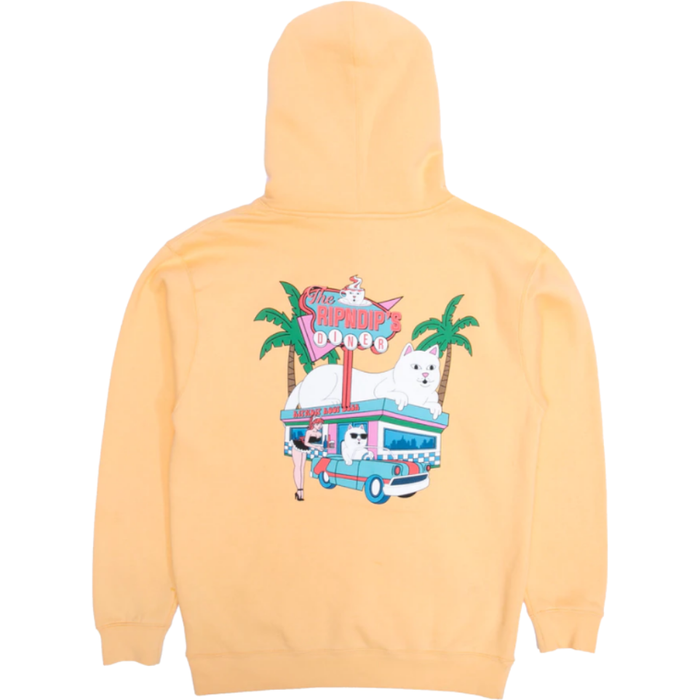 Nerms Diner Hoodie - Rip N Dip - PEACH - Kapuzenpulli