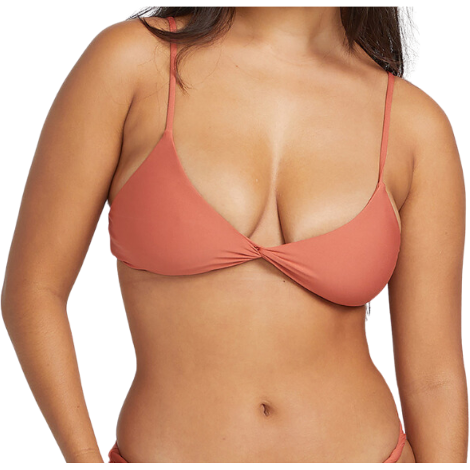 Simply Seamless Vneck - Volcom - ROSEWOOD - Bikini Top