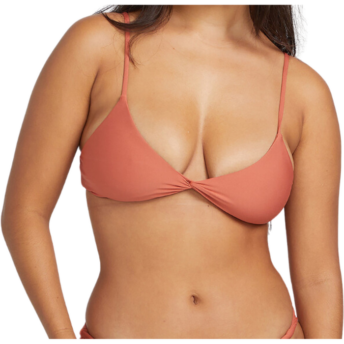 Simply Seamless Vneck - Volcom - ROSEWOOD - Bikini Top