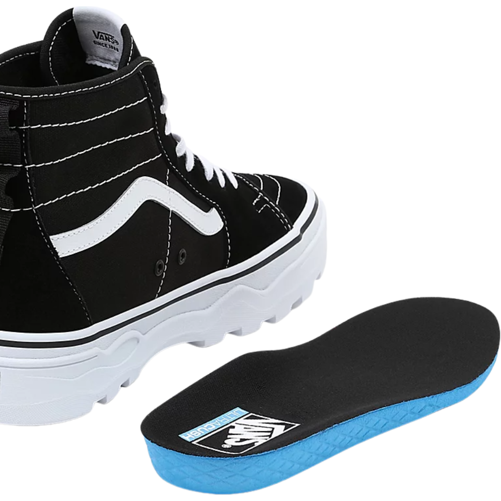 UA Sentry SK8-Hi WC - Vans - BLACK/WHITE - Sneaker High