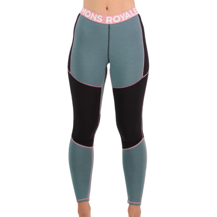 Olympus Legging - Mons Royale - BURNT SAGE / BLACK - Funktions Unterhose Lang