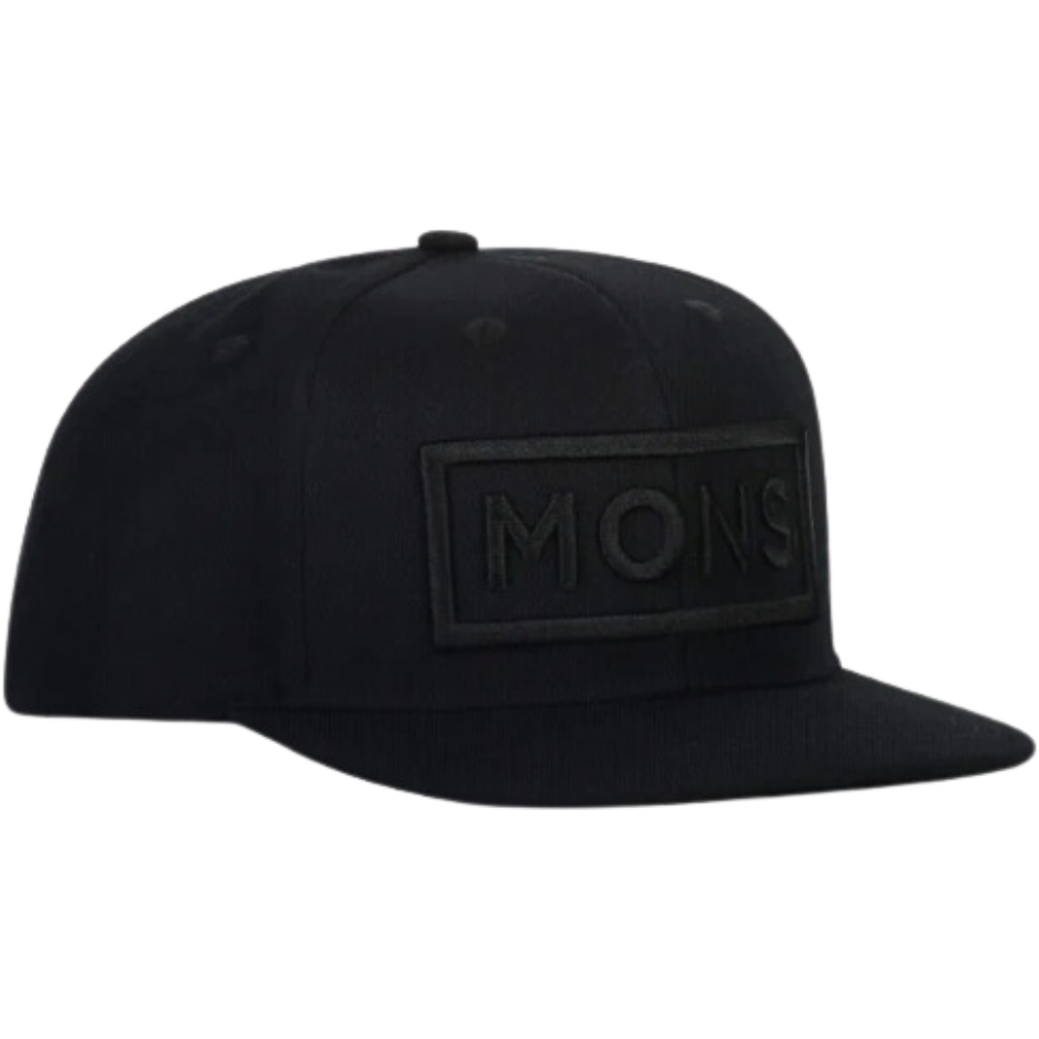 Wool Connor Cap - Mons Royale - BLACK - Snapback Cap