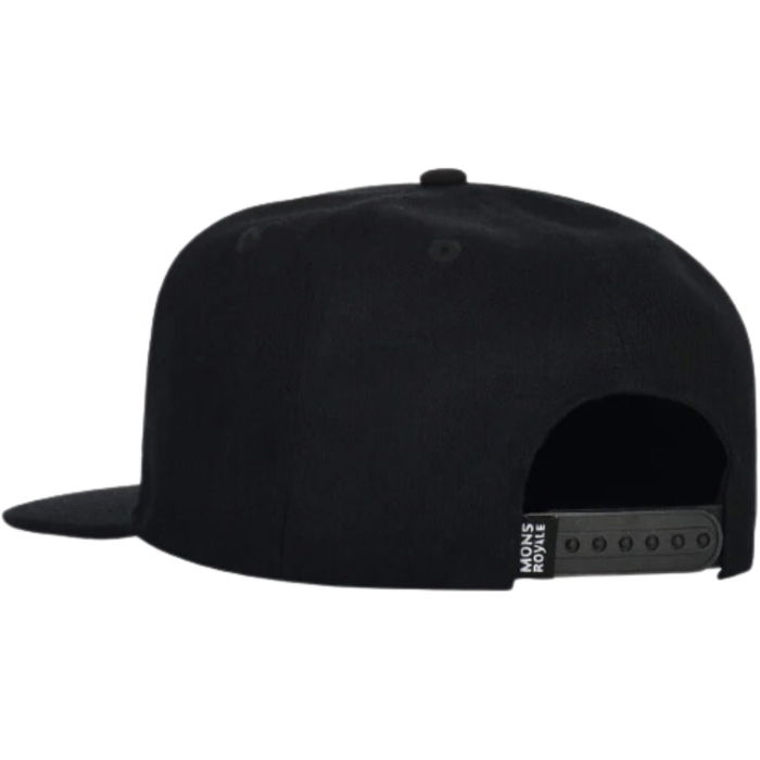 Wool Connor Cap - Mons Royale - BLACK - Snapback Cap