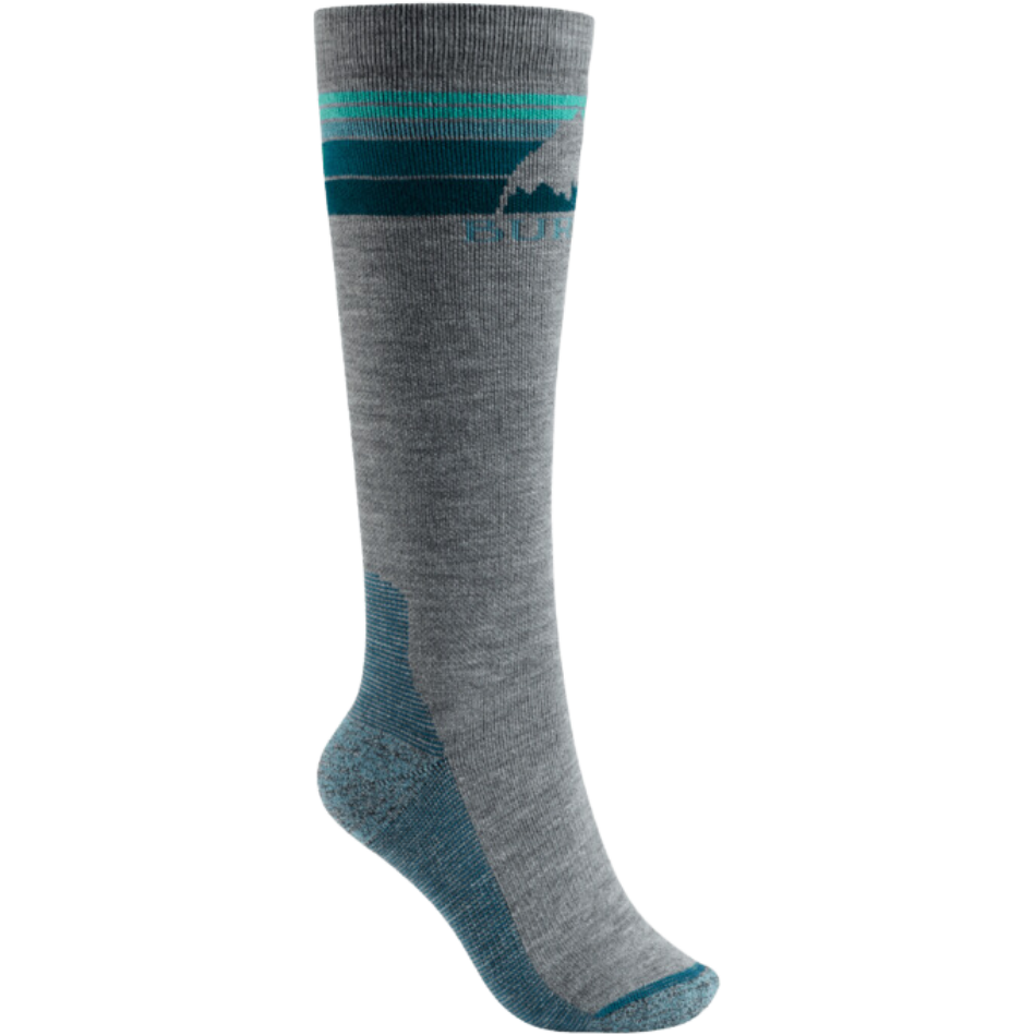 W EMBLEM MDWT SK - Burton - GRAY HEATHER - Snowboard-Socken