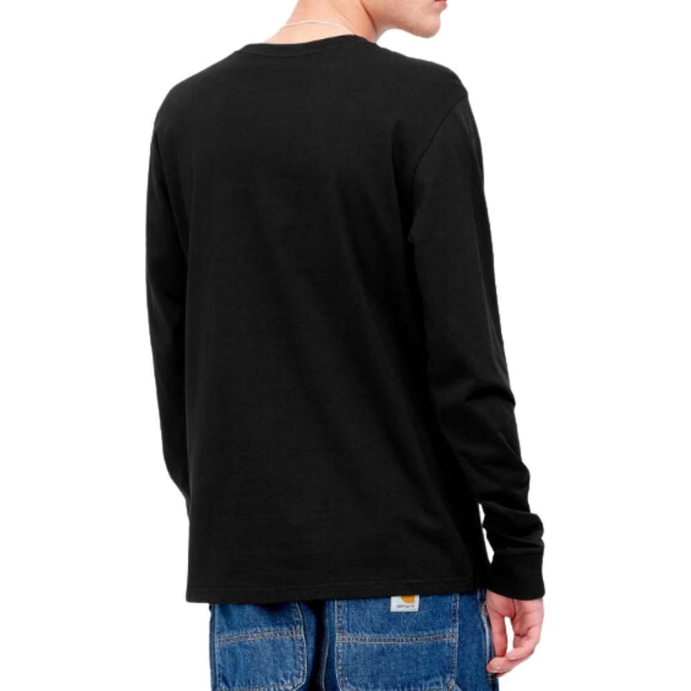 L/S Pocket T-Shirt - Carhartt WIP - BLACK - T-Shirt Langarm