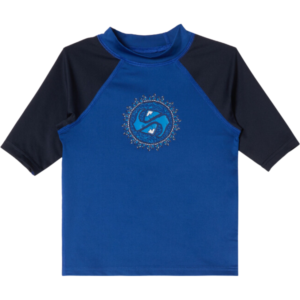 Everyday UPF50 SS Boy - Quiksilver - BLUE/BLACK - Lycra Shirt