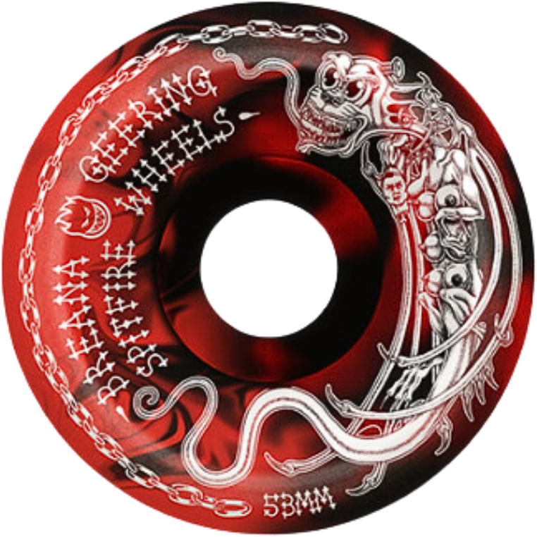 F4 99 Tormentor Breanna Conical Full - Spitfire - RED/BLACK - Skateboard-Rollen