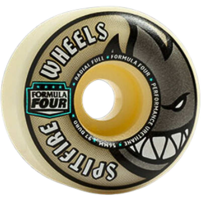 F4 97A Radial Full Wheels 54mm - Spitfire - NATURAL - Skateboard-Rollen