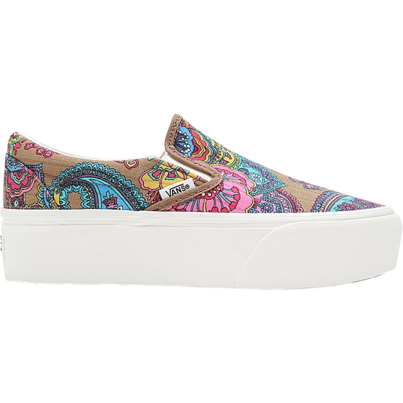 UA Classic Slip-On Stackform - Vans - PAISLEY BLOOM TOBAC. - Sneaker