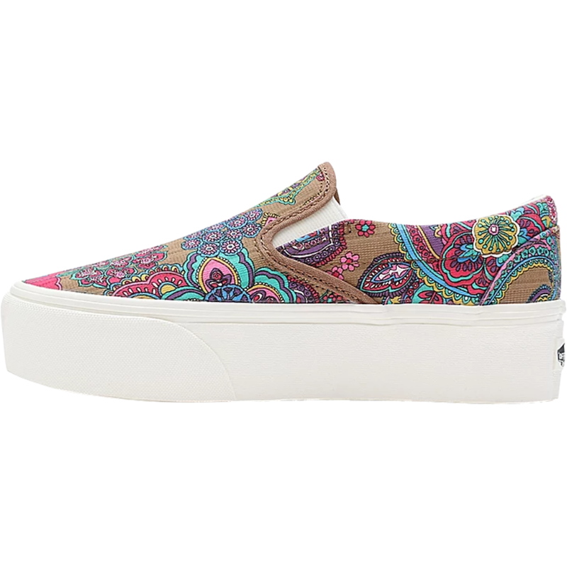 UA Classic Slip-On Stackform - Vans - PAISLEY BLOOM TOBAC. - Sneaker