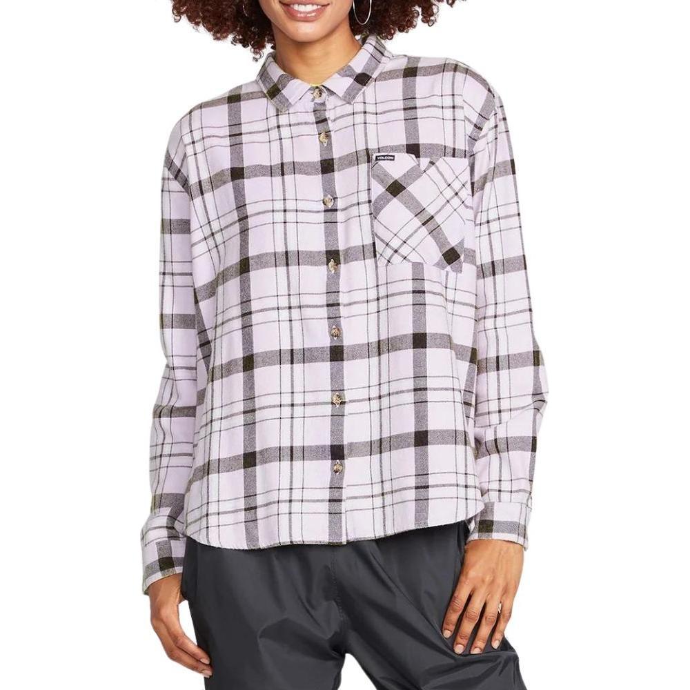 Plaid To Meet U Longsleeve - Volcom - Lavender