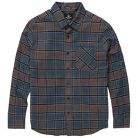 Caden Plaid Longsleeve Jungen - Volcom - Marina Blue