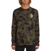 Iconic Stone Dye Longsleeve - Volcom - Military