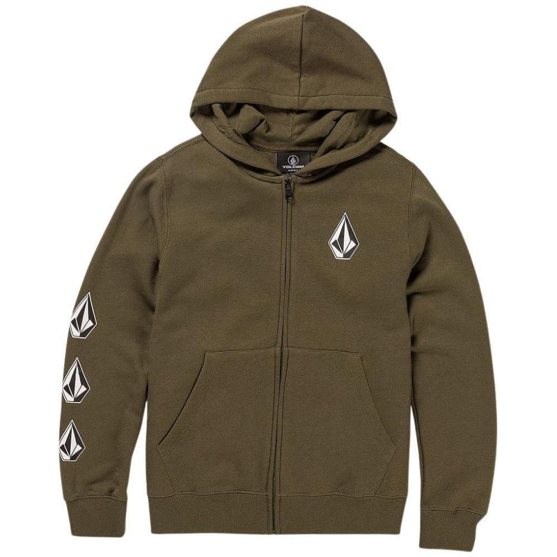 Iconic Stone Zip - Volcom - Military