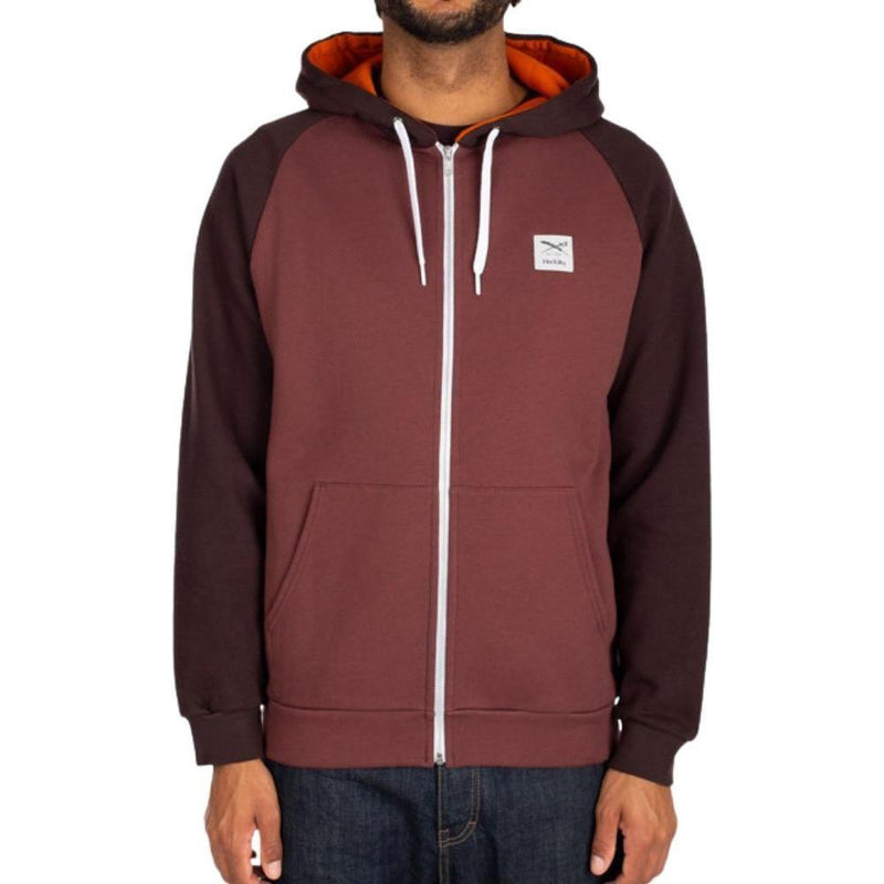 De College 2 Zip-Hoodie - Iriedaily - dark rum