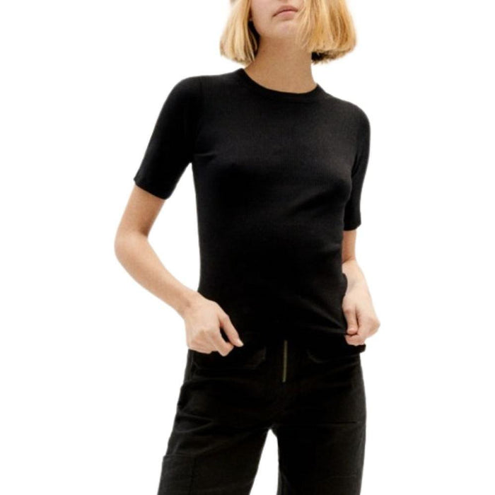 Dakota Rib Top - Thinking Mu - Black