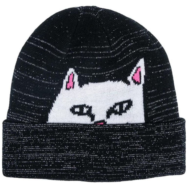 Peeking Nermal Beanie 3M Reflective - Rip N Dip - Black